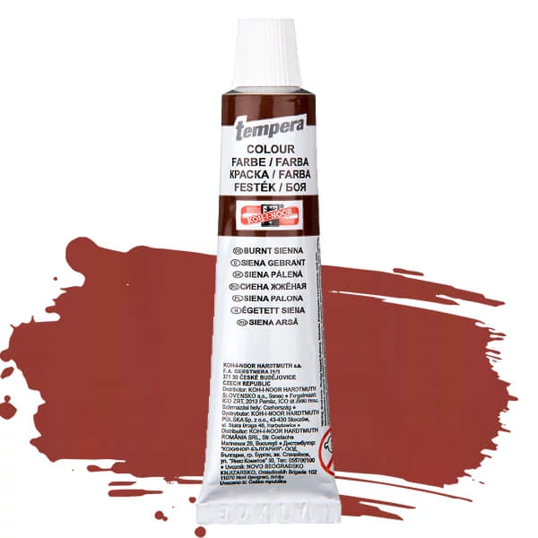 Temperová farba KOH-I-NOOR, 16 ml - pálená siena
