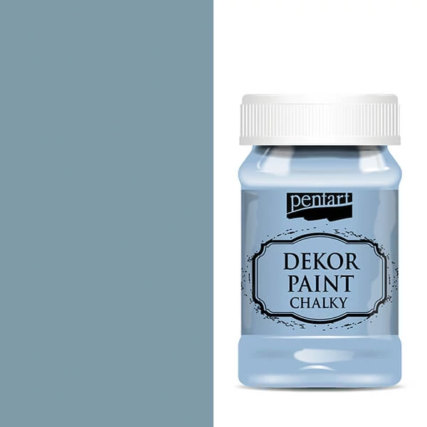 Kriedová farba Pentart Dekor Paint Chalky, 100 ml - ľanová modrá