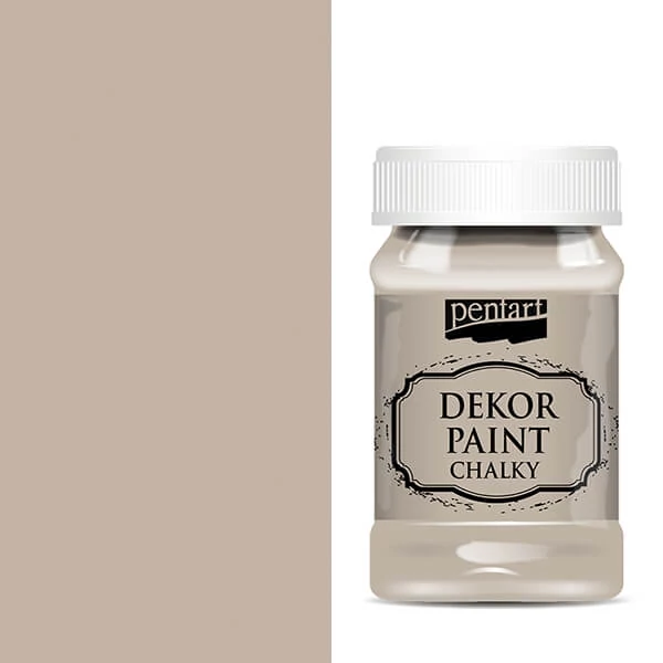 Kriedová farba Pentart Dekor Paint Chalky, 100 ml - mandľová