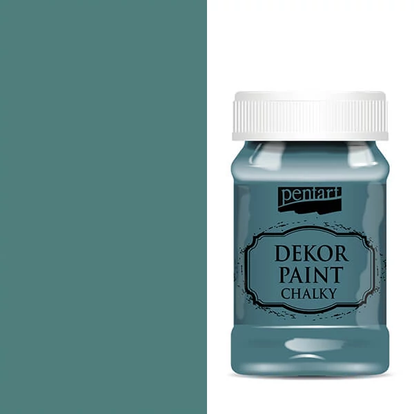 Kriedová farba Pentart Dekor Paint Chalky, 100 ml - jedovatá zelená