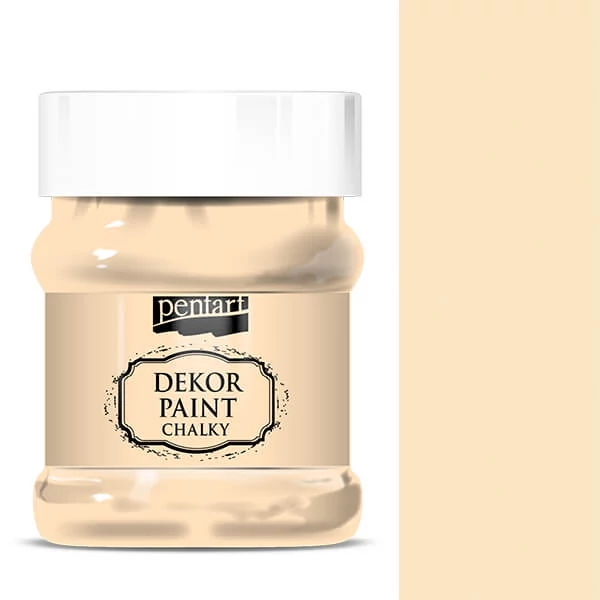 Kriedová farba Pentart Dekor Paint Chalky, 230 ml - broskyňa