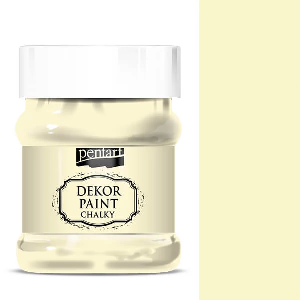Kriedová farba Pentart Dekor Paint Chalky, 230 ml - slonovinová