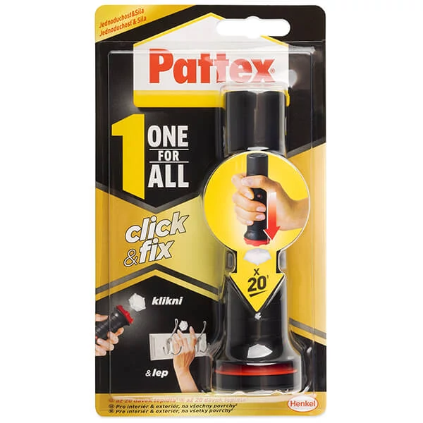 Montážne lepidlo Pattex One For All Click and Fix, 30 g