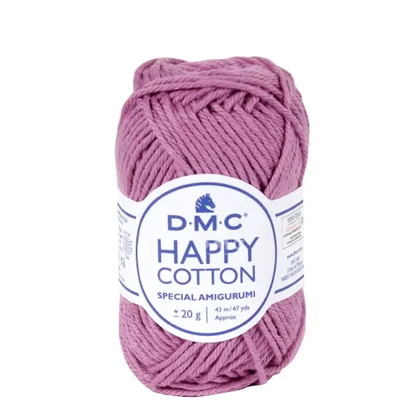 Bavlnená priadza na amigurumi DMC Happy Cotton, 20 g - 795, malva