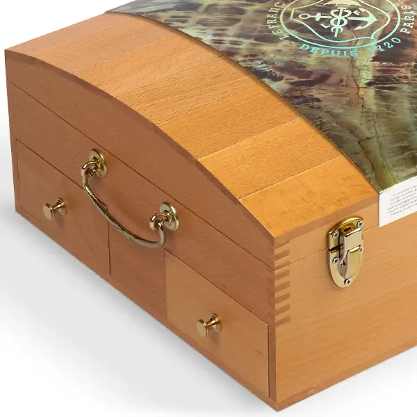 Sada na maľovanie olejovými farbami L&B Fine - Prestige box : 28x20 ml + 4x75 ml + 2x60 ml + príslušenstvo, drevená krabička