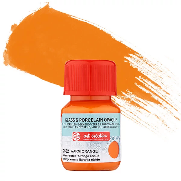 Farba na sklo a porcelán Art Creation, krycia, 30 ml - 2502 warm orange