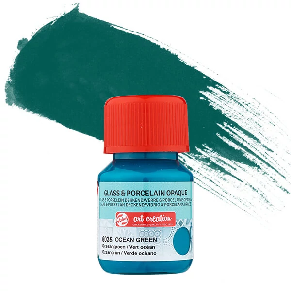 Farba na sklo a porcelán Art Creation, krycia, 30 ml - 6035 ocean green