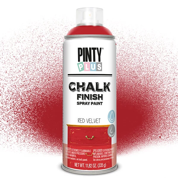 Kriedová farba v spreji, Chalk Paint, Pinty Plus - červený zamat