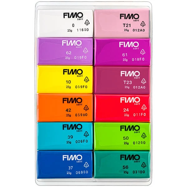 Sada modelovacej hmoty do rúry FIMO Soft Colour Pack, 12x25 g - Brilliant Colours