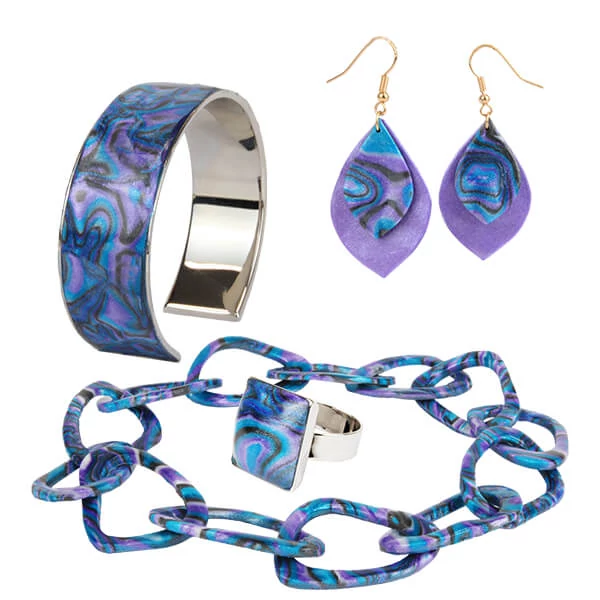 Sada modelovacej hmoty do rúry Fimo Effect, 4x25 g - abalone dizajn, Abalone Design