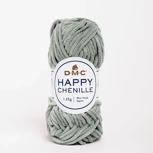 Amigurumi ženilková priadza DMC Happy Chenille, 15 g – 12, sivá