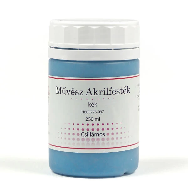 Umelecká akrylová farba, 250 ml - trblietavá, 97, modrá