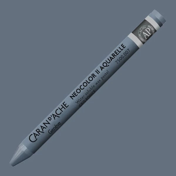 Akvarelová krieda Caran d'Ache Neocolor II - 007, dark grey