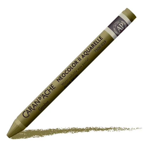 Akvarelová krieda Caran d'Ache Neocolor II - 039, olive brown