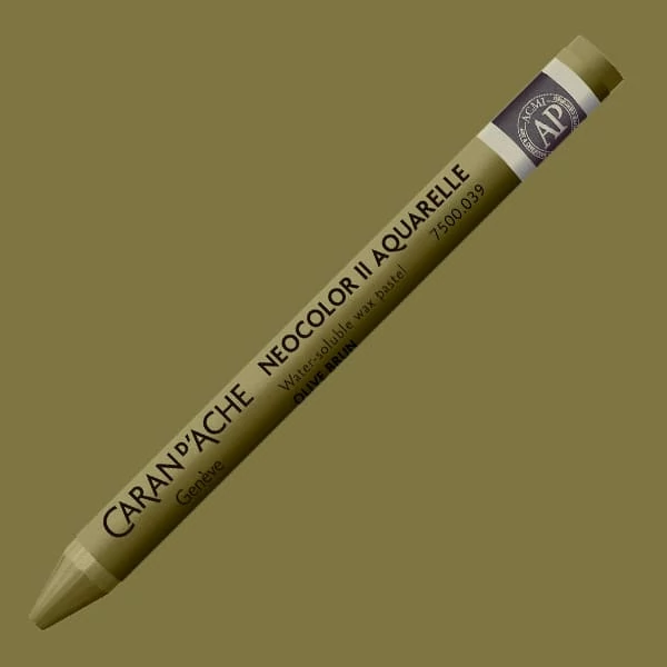 Akvarelová krieda Caran d'Ache Neocolor II - 039, olive brown
