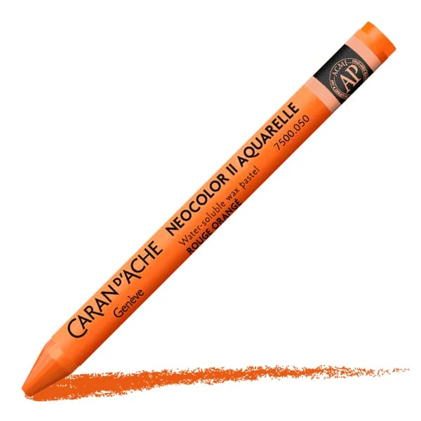 Akvarelová krieda Caran d'Ache Neocolor II - 050, flame red