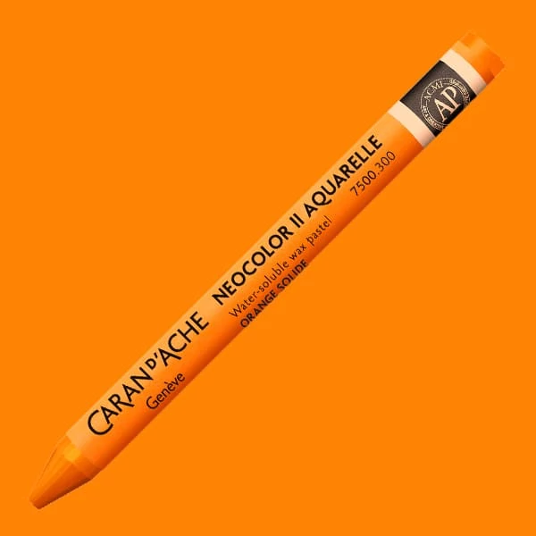 Akvarelová krieda Caran d'Ache Neocolor II - 300, fast orange