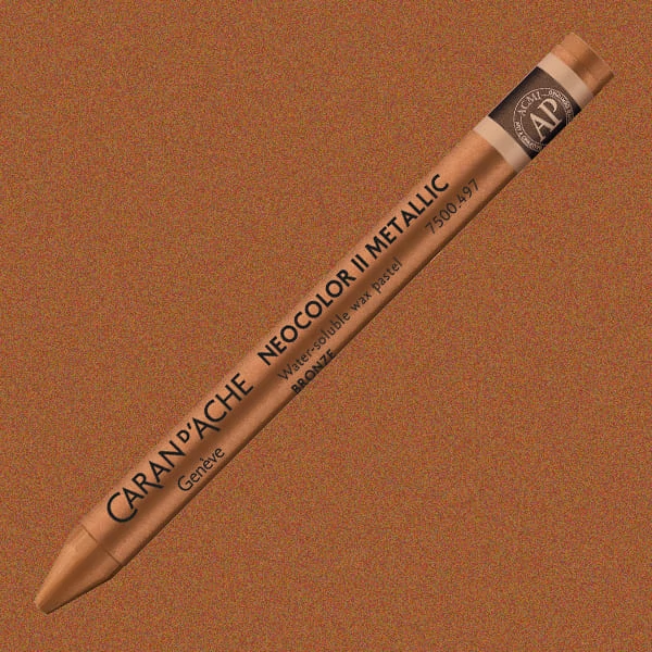 Akvarelová krieda Caran d'Ache Neocolor II - 497, metallic bronze