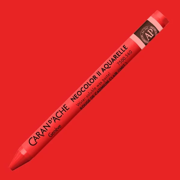 Akvarelová krieda Caran d'Ache Neocolor II - 560, light cadmium red