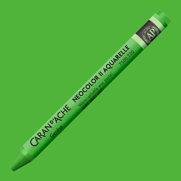 Akvarelová krieda Caran d'Ache Neocolor II - 720, bright green