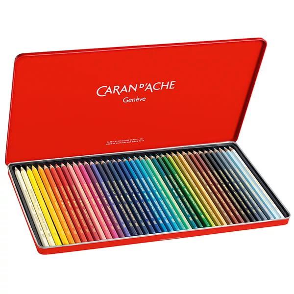 Sada akvarelových ceruziek Caran d'Ache Supracolor Soft - 40 ks