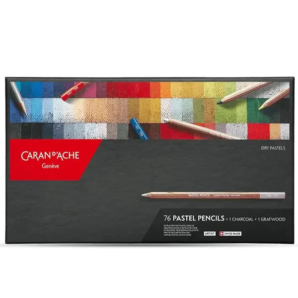 Sada extra jemných pastelových ceruziek Caran d'Ache - 76+2 ks