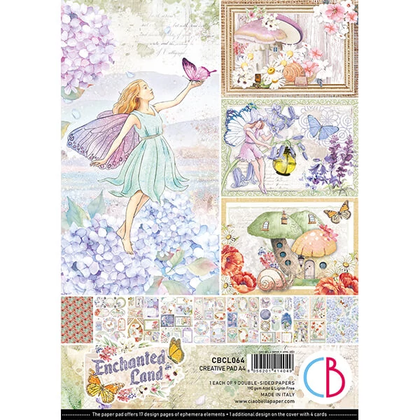 Sada scrapbookových papierov Ciao Bella, A4, 9 listov - Enchanted land Creative Pad