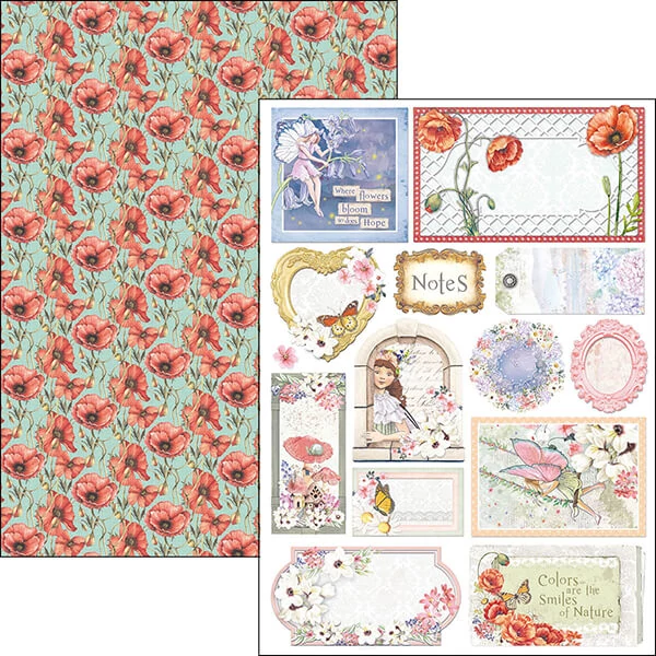 Sada scrapbookových papierov Ciao Bella, A4, 9 listov - Enchanted land Creative Pad