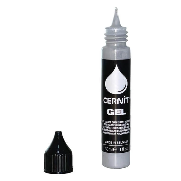 Tekutá plastelína Liquid, Cernit gél, 30 ml - strieborná