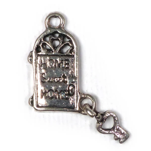 Charm kovová ozdoba, 3 ks - sladký domov, 3D