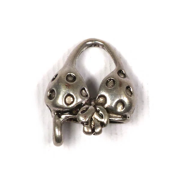 Charm kovová ozdoba, 3 ks - top do bikín, 3D