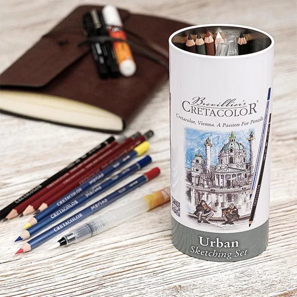 Sada na kreslenie a skicovanie Cretacolor Urban Sketching Set, 22 ks