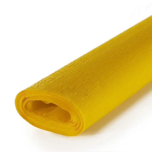 Krepový papier, Educational, 40 g, 50x250 cm - 296 yellow