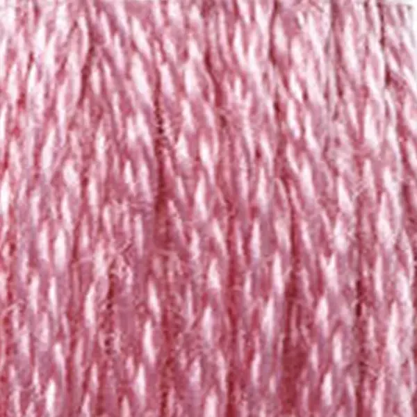 Vyšívacia niť, DMC Mouliné (rozdelená, 6 vlákien), 8 m - 063-3806, Cyclamen Pink - LT