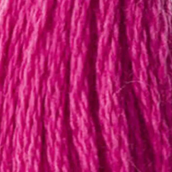 Vyšívacia niť, DMC Mouliné (rozdelená, 6 vlákien), 8 m - 065-3804, Cyclamen Pink - DK
