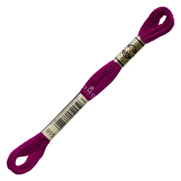 Vyšívacia niť, DMC Mouliné (rozdelená, 6 vlákien), 8 m - 071-915, Plum - DK