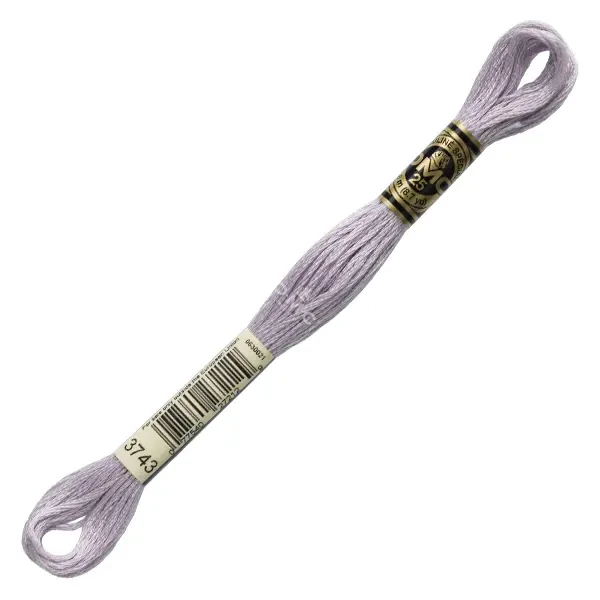 Vyšívacia niť, DMC Mouliné (rozdelená, 6 vlákien), 8 m - 100-3743, Antique Violet - VY LT