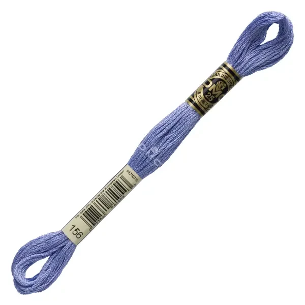 Vyšívacia niť, DMC Mouliné (rozdelená, 6 vlákien), 8 m - 109-156, Blue - MED