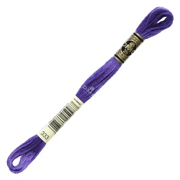 Vyšívacia niť, DMC Mouliné (rozdelená, 6 vlákien), 8 m - 113-333, Blue Violet - VY DK
