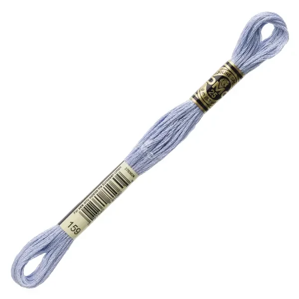 Vyšívacia niť, DMC Mouliné (rozdelená, 6 vlákien), 8 m - 146-159, Petrol Blue - LT
