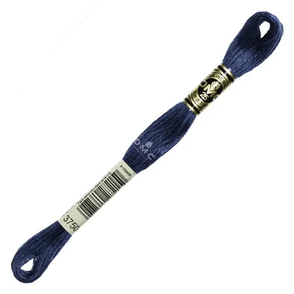 Vyšívacia niť, DMC Mouliné (rozdelená, 6 vlákien), 8 m - 166-3750, Antique Blue - VY DK
