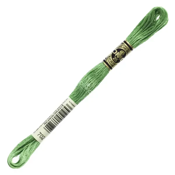 Vyšívacia niť, DMC Mouliné (rozdelená, 6 vlákien), 8 m - 250-702, Kelly Green