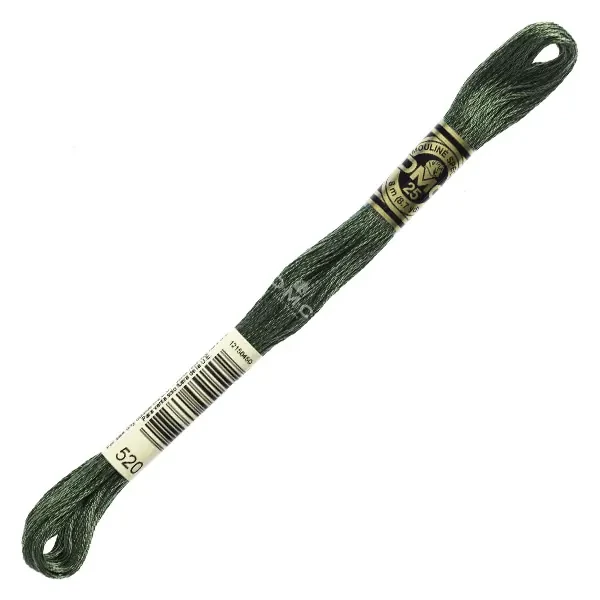 Vyšívacia niť, DMC Mouliné (rozdelená, 6 vlákien), 8 m - 283-520, Fern Green - DK