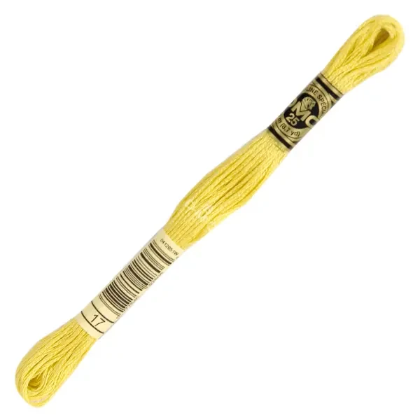 Vyšívacia niť, DMC Mouliné (rozdelená, 6 vlákien), 8 m - 294-17, Light Yellow Plum