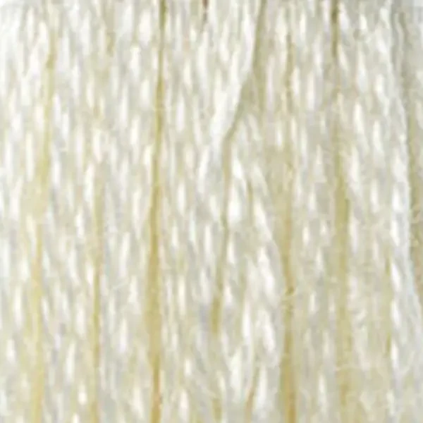 Vyšívacia niť, DMC Mouliné (rozdelená, 6 vlákien), 8 m - 302-746, Off White