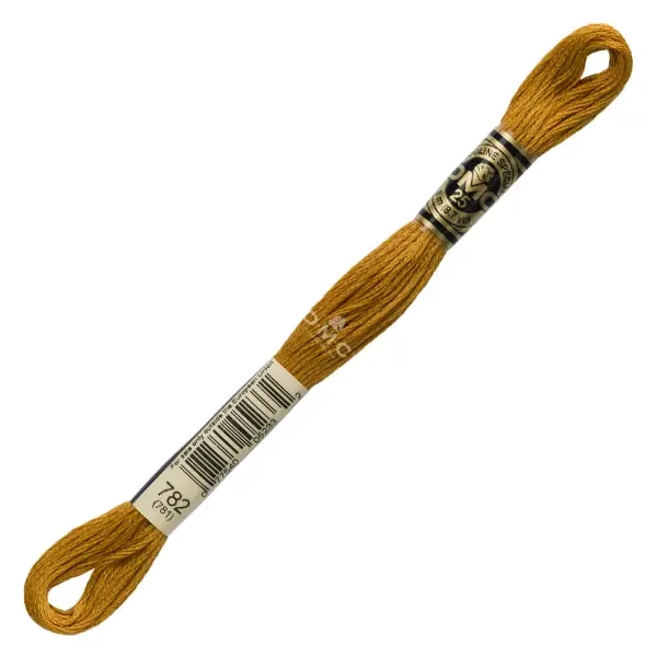 Vyšívacia niť, DMC Mouliné (rozdelená, 6 vlákien), 8 m - 326-782, Topaz - DK