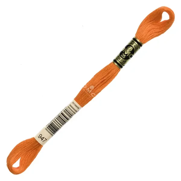 Vyšívacia niť, DMC Mouliné (rozdelená, 6 vlákien), 8 m - 354-947, Burnt Orange