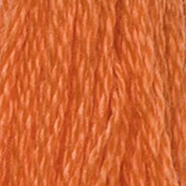 Vyšívacia niť, DMC Mouliné (rozdelená, 6 vlákien), 8 m - 361-608, Orange - BRIGHT