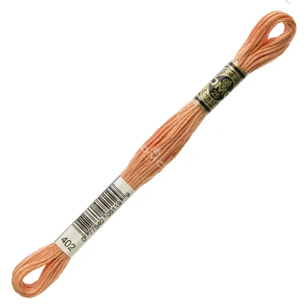 Vyšívacia niť, DMC Mouliné (rozdelená, 6 vlákien), 8 m - 376-402, Mahogany - VY LT