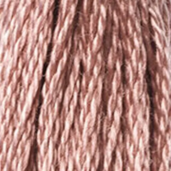 Vyšívacia niť, DMC Mouliné (rozdelená, 6 vlákien), 8 m - 384-223, Shell Pink - LT